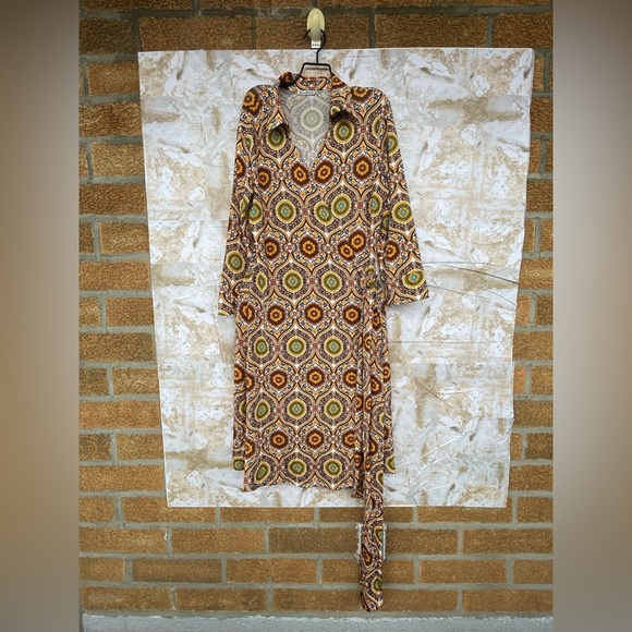 Camicettasnob wrap multicolored dress size 42/8 - Picture 3 of 12